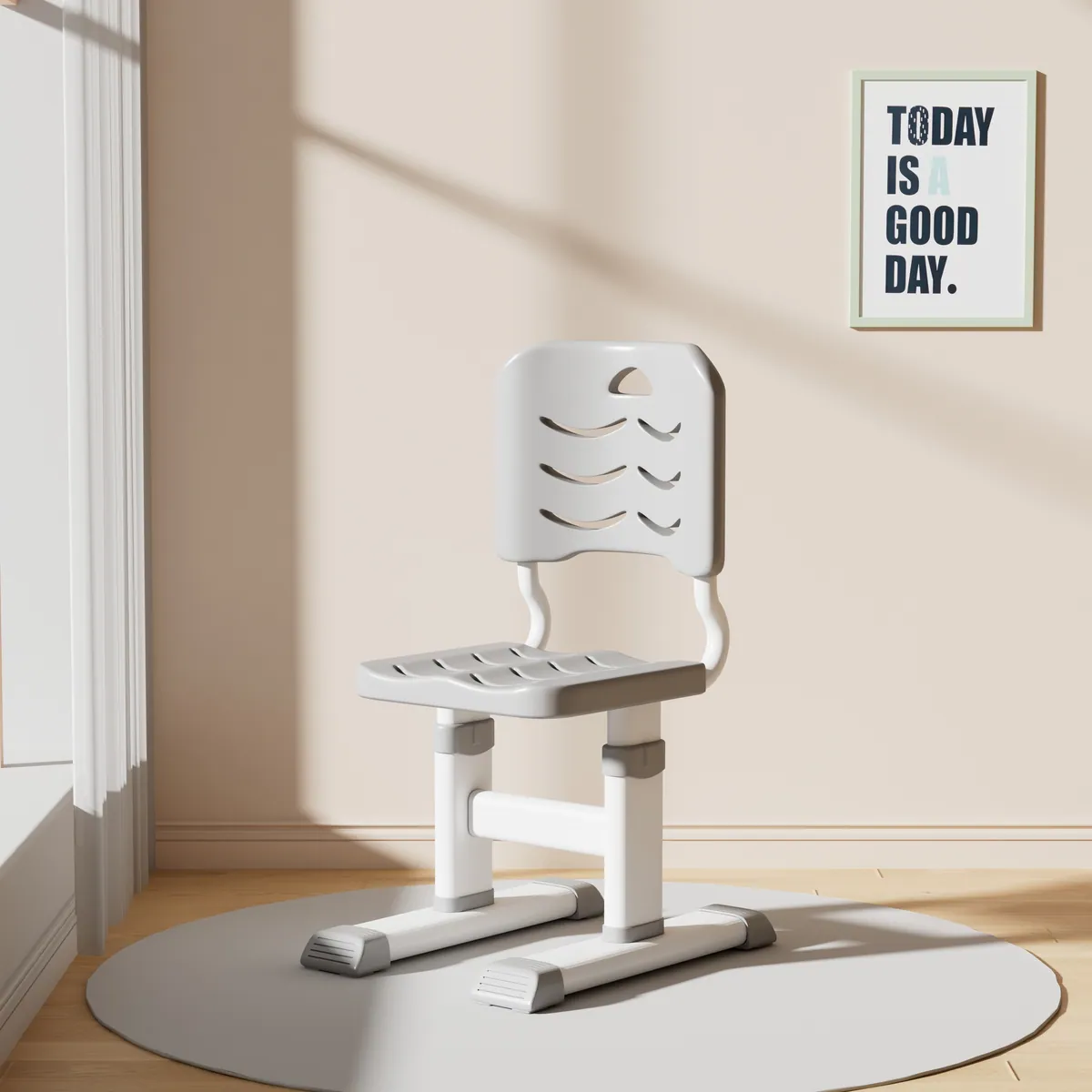 QW001 study chair in a room setting