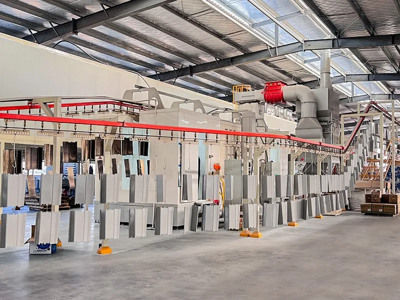 Powder coating line